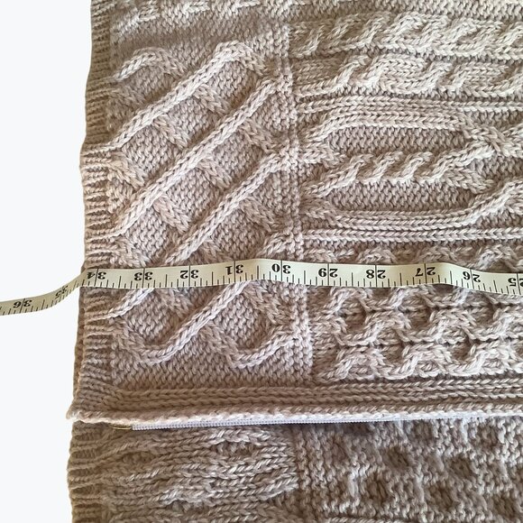 Vintage Aran Crafts Sweater Hooded Full Zip Ireland Wool Pockets Celtic XL - Picture 7 of 10